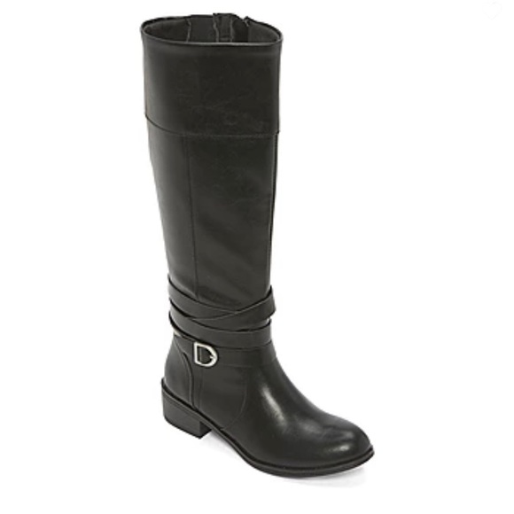 jcpenney Shoes New St Johns Bay Douglas Stacked Heel Riding Boots
